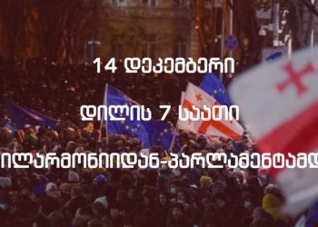 ილიაუნის სტუდენტები 14 დეკემბერს აქცია-მსვლელობას აანონსებენ