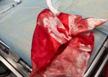 ,,საქართველოს ნაცემი დროშა, ერთერთი სასწრაფოდან…” – ფოტო