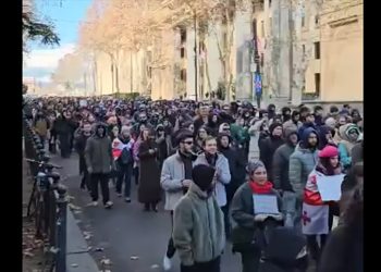 (ვიდეო) – რუსთაველი გადაკეტილია – ტექნოლოგიურ სფეროში დასაქმებულების მსვლელობა