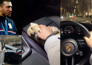 ნახეთ ლაშა ბექაურის ვიდეო ლომის ბოკვერთან ერთად – „ბასლაინში მიდის ნაჩუქარი პორშეთი და გვერდზე უზის ლომის ბოკვერი… თავი ვინ გგონიათ მართლა?“