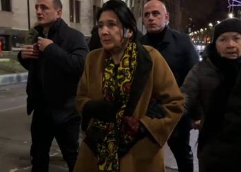 „არავითარი პროვოკაცია არ იქნება“ – სალომე ზურაბიშვილი აქციას შეუერთდა