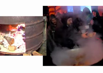 ახალგაზრდებმა რუსთაველზე წვნიანი მოამზადეს