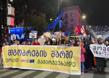 პროტესტის 45-ე დღე – ,,მეგობრობის მარში”