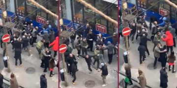 თბილისში, დოლიძის ქუჩაზე, გაფიცულ მოქალაქეებს თავს დაესხნენ