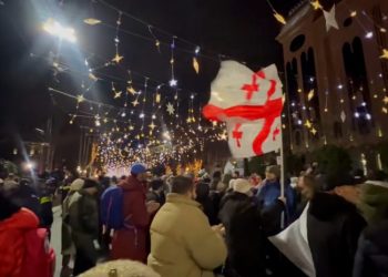 რუსთაველის გამზირი პროტესტის 51-ე დღესაც გადაიკეტა