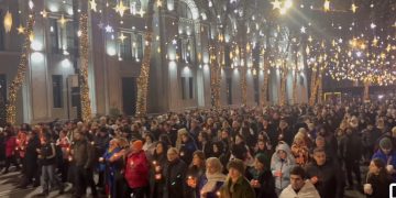 შობის საპროტესტო ღამე რუსთაველზე