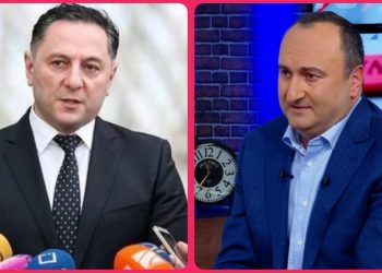 პოლიციის კორდონის დახმარებით, მოსამართლეები რესტორან “ბაბილოს“ ტოვებენ