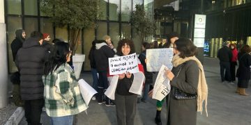 იუსტიციის სახლის ყოფილი და მოქმედი თანამშრომლების აქცია