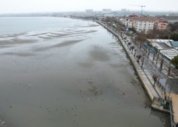 სტამბულში, ზღვამ სანაპიროდან დაახლოებით 150 მეტრით უკან დაიხია