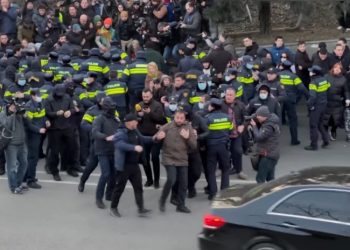 წარვადგენთ დრონით გადაღებულ კადრებს, სადაც ჩანს, დიმიტრი ბიძინაშვილს პოლიცია როგორ აგდებს ძალის გამოყენებით გზის შუაში – ადვოკატი