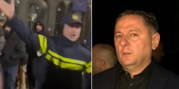 ვიდეო – “დედას შევე@ი” – პოლიციის ფორმიანები პირები აქციის მონაწილეებს აგინებენ