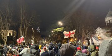 უწყვეტი პროტესტის 84-ე დღე – რუსთაველის გამზირი გადაიკეტა