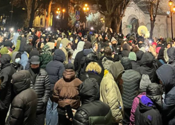 რუსთაველის გამზირი გადაიკეტა