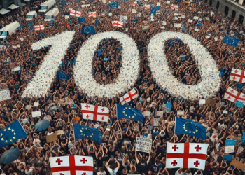 უწყვეტი პროტესტის მე-100 დღეს რუსთაველი ისევ გადაიკეტა