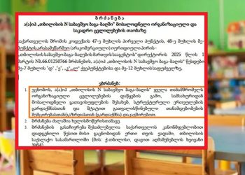 “რეორგანიზაცია“ თბილისის საბავშვო ბაღებშიც გამოცხადდა – რეპრესიების ახალი ტალღა