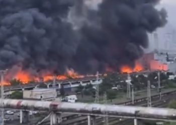 ე.წ ბორჯომის ბაზრის ტერიტორიაზე გაჩენილი ხანძარი ლიკვიდირებულია