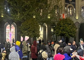 რუსთაველზე აქციის მონაწილეები დააკავეს