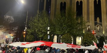 პროტესტის 150-ე დღეს რუსთაველი კვლავ გადაიკეტა