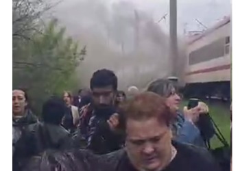 მატარებელს ცეცხლი გაუჩნდა