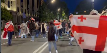 რუსთაველის გამზირი გადაიკეტა – უწყვეტი პროტესტის 170-ე დღე