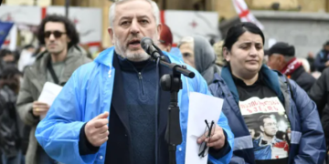 ჩემი შვილის მეგობრები არიან აქ – პარლამენტთან ზვიად ცეცხლაძის მამა მივიდა