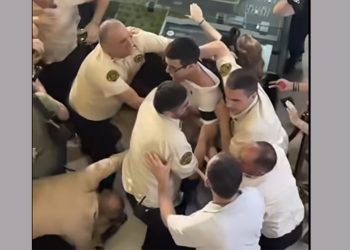 (ვიდეო) – “კარგად ჩანს, როგორ მიათრევენ ახალგაზრდებს მანდატურები, რუსებო!” – დეა მამისეიშვილი