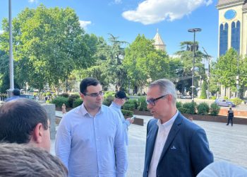 რუსთაველის გამზირზე მოშიმშილე პოლიტიკოსებთან გერმანიის ელჩი მივიდა