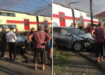 მატარებელი, რომელიც ბათუმიდან თბილისის მიმართულებით მოძრაობდა, ავტომობილს შეეჯახა