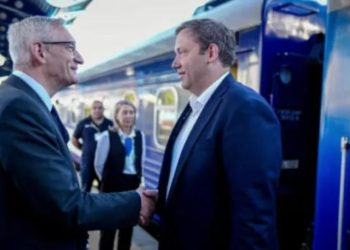 გერმანიის ვიცე-კანცლერი კიევში ჩავიდა