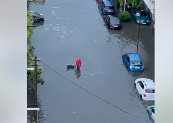 ძლიერი წვიმის გამო, ბათუმის ცენტრალური ქუჩები დაიტბორა