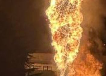 მუხიანში, თხევადი აირის გადამზიდი მანქანა აფეთქდა