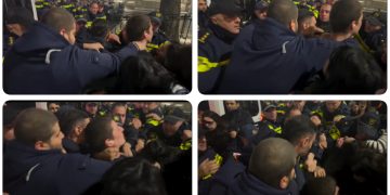 თავდასხმა მოქალაქეზე – ჩანს, რომ კისერში წაჭერის შემდეგ კაცი ცუდად გახდა