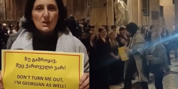 “ნუ გამრიყავ – მეც ქართველი ვარ” – ემიგრანტის პროტესტი რომში