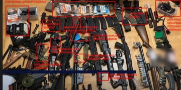 პოლიციამ საქართველოს მასშტაბით დიდი რაოდენობით უკანონო ცეცხლსასროლი იარაღი და საბრძოლო მასალა ამოიღო