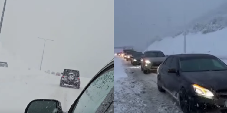 უამინდობა საქართველოში – რიკოთზე კილომეტრიანი საცობებია