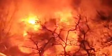 ხანძარი მცხეთის გადასახვევთან