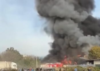 (ვიდეო) – ქუთაისში ხანძარია