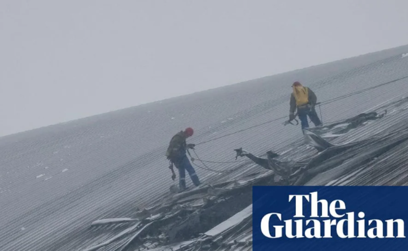 ჩერნობილის ატომური ელექტროსადგურის დამცავი კონსტრუქცია დაზიანებულია