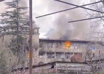 წყალტუბოში, სანატორიუმ “ფილიალის” შენობაში ხანძარია