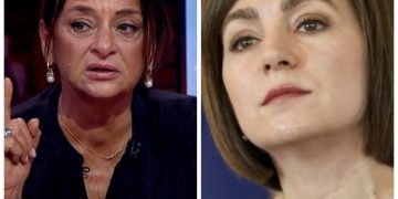 ,, ეს ნაგავი, კრეტინი, უნამუსო რეპტილია ბედავს და ჩვენ სამშობლოს- საქართველოს ახსენებს!!!” – ხათუნა ხოფერია მაია სანდუზე