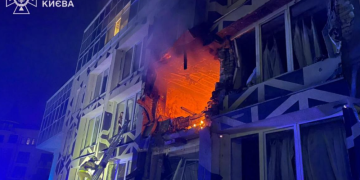 1 დაღუპული და 4 დაშავებული – რუსეთმა კიევში საავადმყოფო დაბომბა