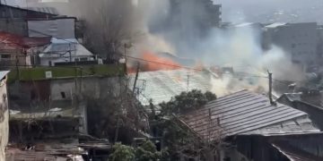 თბილისში ხანძარია (ვიდეო)