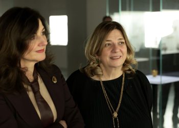 ყაველაშვილი ცოლი, ხორვატიის პირველ ლედისთან ერთად, ეროვნულ მუზეუმს ესტუმრა