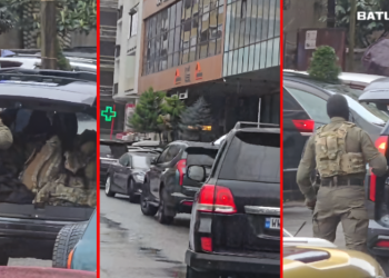 ბათუმში, ჰაიდარ აბაშიძის ქუჩაზე სპეცოპერაციაა