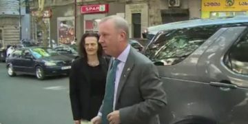 დიდი ბრიტანეთის ელჩი საგარეო საქმეთა სამინისტროში მივიდა