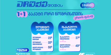 “აჩუქე დედას” – სილქნეტის 1+1 შეთავაზება 3 მარტს!