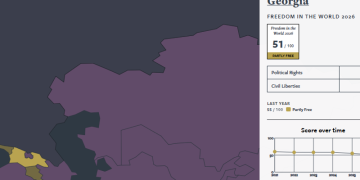 Freedom House: საქართველოს რეიტინგი 4 ქულით შემცირდა – ყველაზე დიდი ვარდნა ევრაზიაში