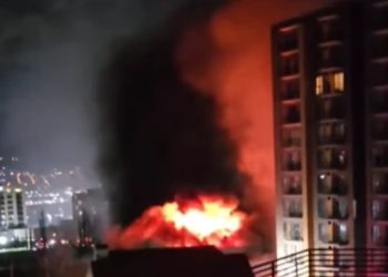 დიდ დიღომში ხანძარია