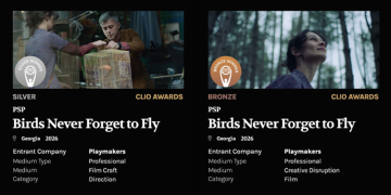 PSP-ს კამპანიის „ჩიტებს ფრენა არ ავიწყდებათ“ კიდევ ერთი საერთაშორისო აღიარება – CLIO Awards-ის 2 ჯილდო მოიპოვა