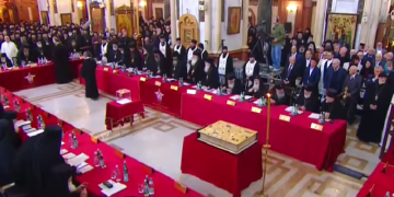 სამების ტაძარში სინოდის გაფართოებული კრება მიმდინარეობს